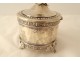 Swedish solid silver box Sweden flowers foliage 419gr 1902 early 20th century