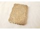 English sterling silver card holder Birmingham flowers monogram 58.55gr 1900