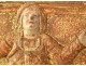 Carved wood bas-relief panel Pieta Descent Cross Virgin Christ XVIIth