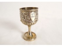 English Sterling Silver Egg Cup Birmingham George Unite 41.32gr Nineteenth