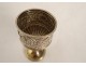 English Sterling Silver Egg Cup Birmingham George Unite 41.32gr Nineteenth