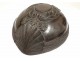 Coconuts carved medallion Flowers Flambeau, nineteenth