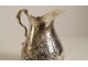 English solid silver milk jug tripod shells 100gr XIXth century