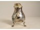 English solid silver milk jug tripod shells 100gr XIXth century