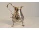 English solid silver milk jug tripod shells 100gr XIXth century