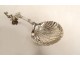 Small solid silver cream spoon Holland shell 19.66gr XIXth century