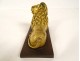 Sculpture paperweight gilt bronze lion lying Medici Italy XIXth century