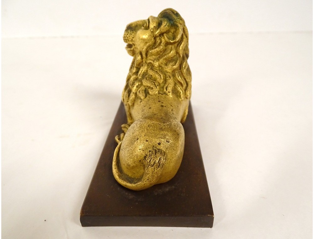 DIYEAH Presse-papier en grès Lion Statue de lion Figurines de
