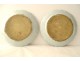 Pair of porcelain dishes Compagnie des Indes birds pheasants flowers 18th century