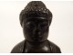 Bronze sculpture Buddha Amitabha seated Padmasana Buddhism Tibet XIXth