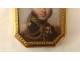 Miniature painted portrait Colonel Vicomte de Coutard gold frame Empire XIXth
