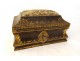 18th century bronze gilt lacquered wooden sewing box