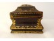 18th century bronze gilt lacquered wooden sewing box