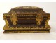 18th century bronze gilt lacquered wooden sewing box