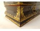 18th century bronze gilt lacquered wooden sewing box