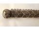 Solid silver belt with Russian niello PB Caucasus 278gr XIXth century
