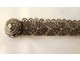 Solid silver belt with Russian niello PB Caucasus 278gr XIXth century