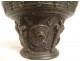 Brass apothecary mortar Hercule doe Caryatids Puy-en-Velay XVIIth