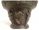 Brass apothecary mortar Hercule doe Caryatids Puy-en-Velay XVIIth