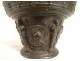 Brass apothecary mortar Hercule doe Caryatids Puy-en-Velay XVIIth