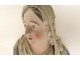 Statue bust Saint Mary Magdalene Magdala polychrome wood XVIIIth century