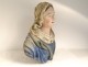 Statue bust Saint Mary Magdalene Magdala polychrome wood XVIIIth century