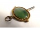 Key old watch key gilded brass agate moss nineteenth century