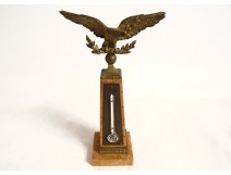 Thermometer marble brass gilt bronze eagle obelisk 1900 late 19th century