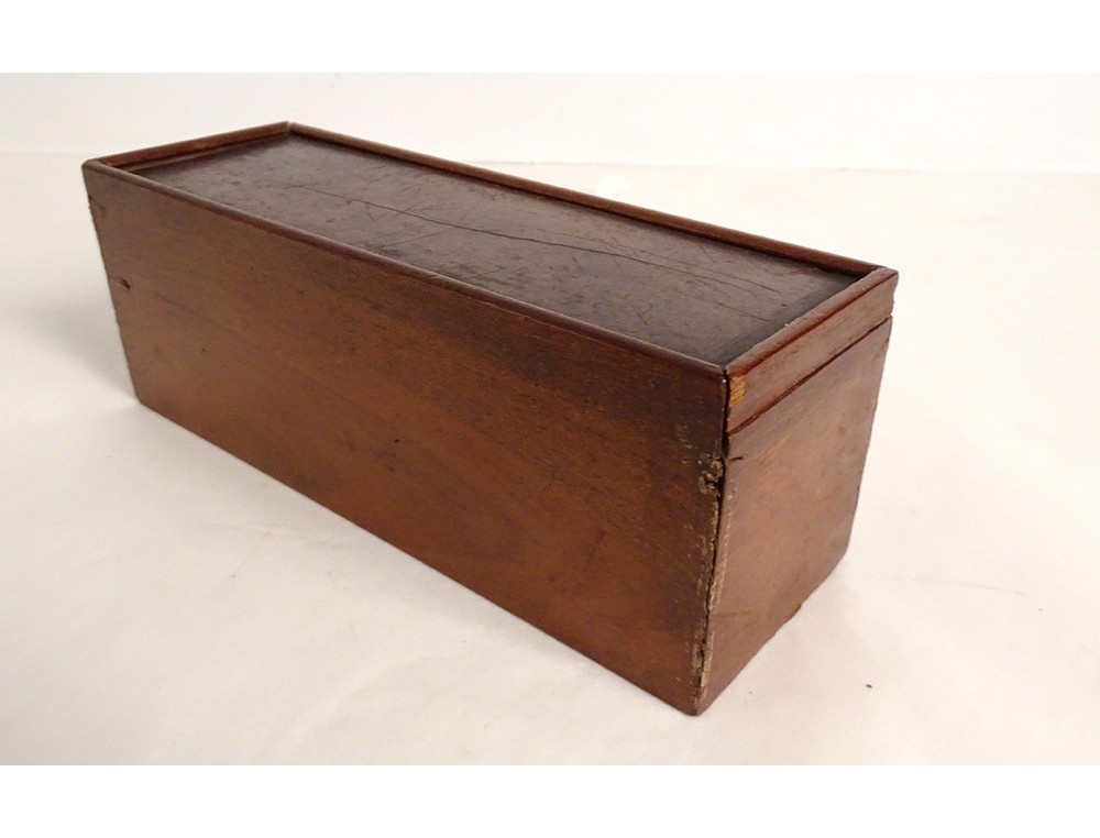 Ancienne boite de jeu de Dominos Os et Ebène complet