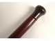 Old cane exotic wood horn knob XIXth century