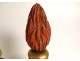 Pair of fire pots woodwork elements carved wood decoration XVIIIth century vases