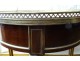 Bouillotte table Louis XVI mahogany white marble gilded brass bronze XIXth