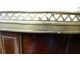 Bouillotte table Louis XVI mahogany white marble gilded brass bronze XIXth