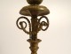 Pair Louis XVI candlesticks gilt bronze white marble candlesticks XVIIIth century