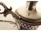 Solid silver mustard pot Coq Paris eagle heads 129gr late 18th early 19th century