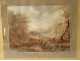 Gouache landscape Italy Poussin school Galerie Doria Rome Montpetit 1806 XIXth