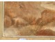 Gouache landscape Italy Poussin school Galerie Doria Rome Montpetit 1806 XIXth