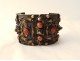 Silver hinged bracelet with enamels Algeria Kabyle Maghreb Berber Morocco XXth