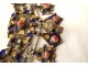Kabyle necklace silver enamel Algeria Berber Maghreb pendants 20th century