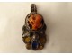 Kabyle necklace silver enamel Algeria Berber Maghreb pendants 20th century