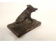 Small marble bronze boar paperweight sculpture 19th century