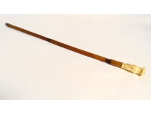 Solingen blade system sword cane hand-carved ivory pommel late 19th century