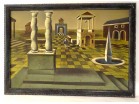 HST surreal painting Pierre Lafages character skeleton temple twentieth