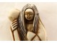 Netsuke Katabori character swivel head carved ivory Japan signed XIXth