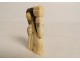 Netsuke Katabori character swivel head carved ivory Japan signed XIXth