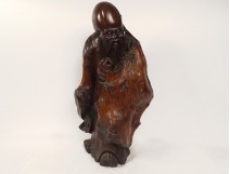 Statue sculpture wood root god Longevity Shou Lao Shouxing China twentieth