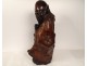 Statue sculpture wood root god Longevity Shou Lao Shouxing China twentieth