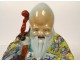 Porcelain sculpture statuette China god Longevity Shou Lao Shouxing XXth