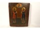 Russian Orthodox icon HSP Saints Côme Damien Cosmas Damian late 18th century