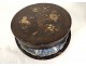 Lacquered wood box porcelain hors d&#39;oeuvre service China NapIII XIXth